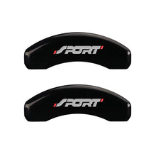 Charger l&#39;image dans la galerie, MGP 4 Caliper Covers Engraved Front &amp; Rear No bolts/Sport Black finish silver ch