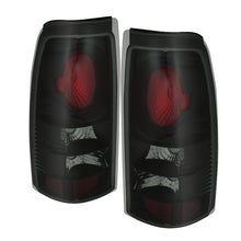 Carica l&#39;immagine nel visualizzatore di Gallery, Spyder Chevy Silverado 1500 99-02 (Not Fit Stepside) Euro Style Tail Lights Blk Smke ALT-YD-CS99-BSM