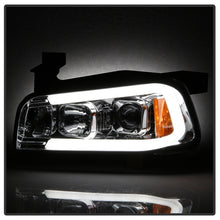 Laden Sie das Bild in den Galerie-Viewer, Spyder Dodge Charger 06-10 Projector Headlights - LED Light Bar - Chrome PRO-YD-DCH05V2-LB-C