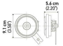 Cargar imagen en el visor de la galería, Hella Horn Kit Bx Blk Disc 92Mm 24V Univ