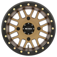 Laden Sie das Bild in den Galerie-Viewer, Method MR406 UTV Beadlock 14x10 5+5/-2mm Offset 4x156 132mm CB Method Bronze w/Matte Blk Ring Wheel