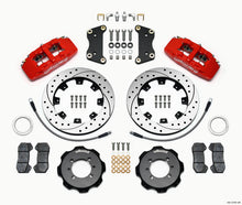 गैलरी व्यूवर में इमेज लोड करें, Wilwood Dynapro 6 Front Hat Kit 12.19in Drilled Red 2012 Fiat 500 w/ Lines
