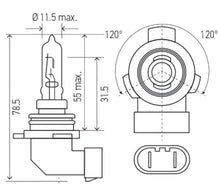 गैलरी व्यूवर में इमेज लोड करें, Hella Bulb 9012LL/HIR2 12V 55W PX22d