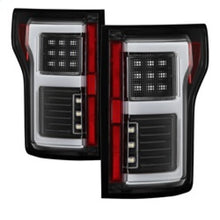 Laden Sie das Bild in den Galerie-Viewer, Spyder 15-18 Ford F-150 Light Bar LED Tail Lights (w/Blind Spot) - Black (ALT-YD-FF15015BS-LBLED-BK)