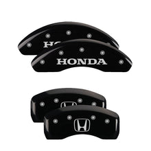 Charger l&#39;image dans la galerie, MGP 4 Caliper Covers Engraved Front Honda Rear H Logo Black Finish Silver Char 2018 Honda Accord