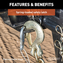 Load image into Gallery viewer, Curt 5/8in Safety Latch Clevis Hook (65000lbs)