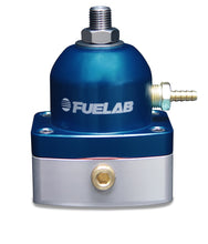 Carica l'immagine nel visualizzatore di Gallery, Fuelab 535 EFI Adjustable Mini FPR 90-125 PSI (2) -6AN In (1) -6AN Return - Blue