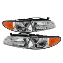 Cargar imagen en el visor de la galería, Xtune Pontiac Grand Prix 97-03 Crystal Headlights w/ Amber Corner Lights HD-JH-PGPRIX-SET-AM-C