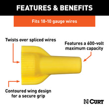 Carica l&#39;immagine nel visualizzatore di Gallery, Curt Twist-On Wire Connectors (18-10 Wire Gauge 100-Pack)