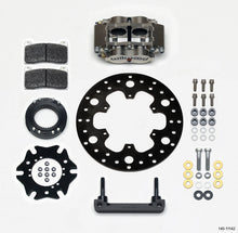 Carica l&#39;immagine nel visualizzatore di Gallery, Wilwood Billet Narrow Dynalite Radial Mount Rear Inboard Midget Kit 10.50in x 0.35 Drilled Disc