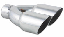 Carica l&#39;immagine nel visualizzatore di Gallery, Vibrant Dual 3.5in Round SS Exhaust Tip (Single Wall Angle Cut)