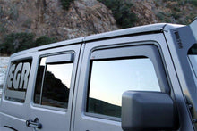 Charger l'image dans la galerie, EGR 07-13 Jeep Wrangler JK In-Channel Window Visors - Set of 4 - Matte (575155)