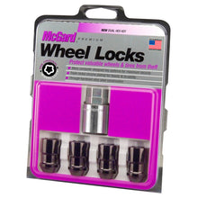 Laden Sie das Bild in den Galerie-Viewer, McGard Wheel Lock Nut Set - 4pk. (Cone Seat) M12X1.5 / 19mm &amp; 21mm Dual Hex / 1.46in. Length - Black