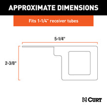 Load image into Gallery viewer, Curt Easy-Mount Bracket for 4 or 5-Way Flat (1-1/4in Receiver Packaged)