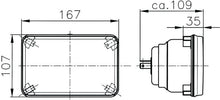 गैलरी व्यूवर में इमेज लोड करें, Hella Module 164 x 103mm H4 12V ECE Universal Lamp