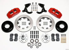 Laden Sie das Bild in den Galerie-Viewer, Wilwood Dynapro 6 Front Hub Kit 12.19in Red 55-57 Chevy