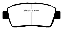 Charger l&#39;image dans la galerie, EBC 11-15 Scion IQ 1.3 Redstuff Front Brake Pads