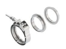 Cargar imagen en el visor de la galería, Borla Universal 2.25in Stainless Steel 3pc V-Band Clamp w/ Male and Female Flanges