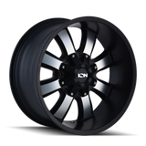 ION Type 189 20x9 / 8x180 BP / 0mm Offset / 124.1mm Hub Satin Black/Machined Face Wheel