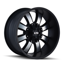 Load image into Gallery viewer, ION Type 189 17x9 / 5x114.3 BP / -12mm Offset / 87mm Hub Satin Black/Machined Face Wheel