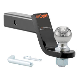 Curt Loaded Ball Mount w/2-5/16in Ball (2in Shank 7500lbs 4in Drop) - 2to4wheels
