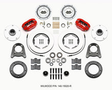 गैलरी व्यूवर में इमेज लोड करें, Wilwood Forged Dynalite-M Front Kit 10.75in Red 1950-1955 MG-TD/TF