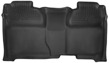 गैलरी व्यूवर में इमेज लोड करें, Husky Liners 14-15 Chevy Silverado Crew Cab X-Act Contour Black 2nd Row Floor Liners