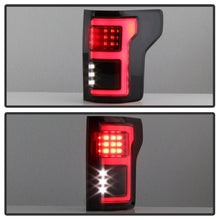 Cargar imagen en el visor de la galería, Spyder 15-18 Ford F-150 LED Tail Lights (w/Blind Spot) - Black Smoke (ALT-YD-FF15015BS-LBLED-BSM)