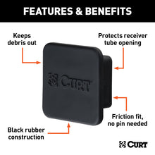 Load image into Gallery viewer, Curt 2-1/2in Rubber Hitch Tube Cover (Packaged)