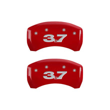 गैलरी व्यूवर में इमेज लोड करें, MGP 4 Caliper Covers Engraved Front Mustang Engraved Rear 37 Yellow finish black ch