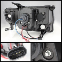 गैलरी व्यूवर में इमेज लोड करें, Spyder Ford Escape 08-12 Projector Headlights Halogen Model Only - DRL Black PRO-YD-FES08-DRL-BK