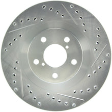 Laden Sie das Bild in den Galerie-Viewer, StopTech Select Sport 03-08 Subaru Forester Sport Slotted and Drilled Left Front Rotor
