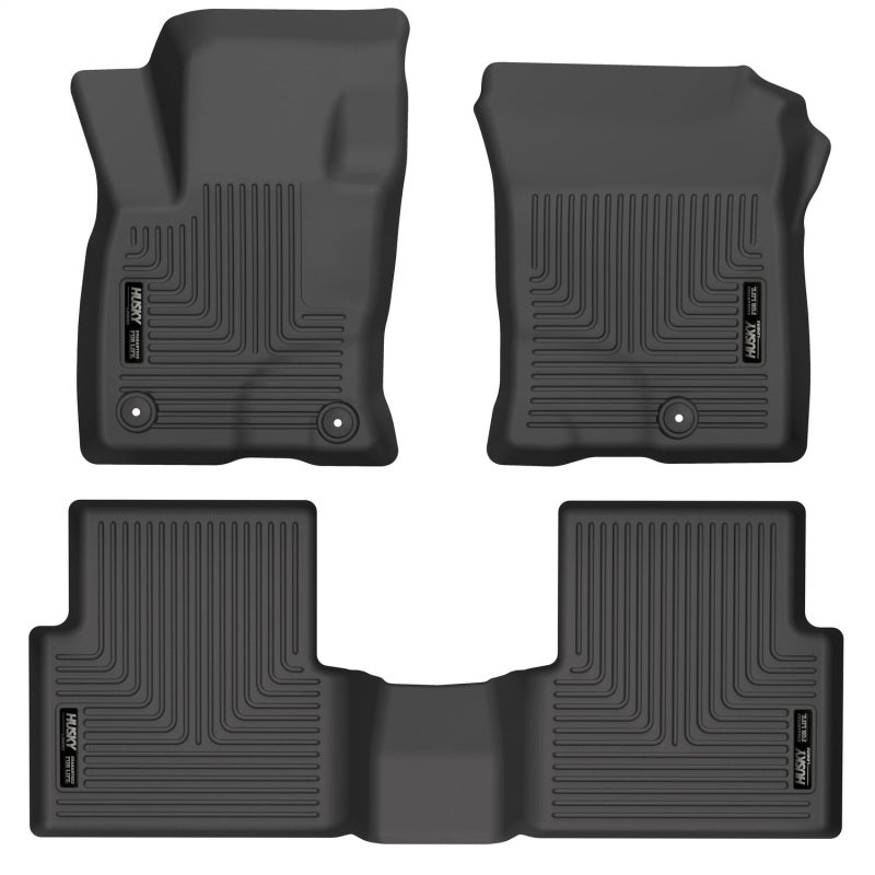 Husky Liners 21-22 Ford Bronco Sport WeatherBeater Front & 2nd Seat Floor Liners (Black) - 2to4wheels