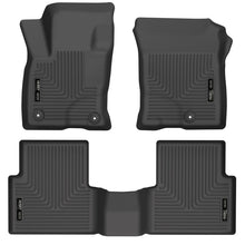 Carica l'immagine nel visualizzatore di Gallery, Husky Liners 21-22 Ford Bronco Sport WeatherBeater Front &amp; 2nd Seat Floor Liners (Black) - 2to4wheels