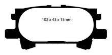 Carica l&#39;immagine nel visualizzatore di Gallery, EBC 04-07 Lexus RX330 3.3 Yellowstuff Rear Brake Pads