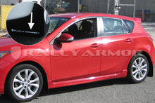 Load image into Gallery viewer, Rally Armor 2010+ Mazda3/Speed3 UR Black Mud Flap w/ White Logo