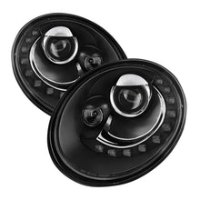 Carica l&#39;immagine nel visualizzatore di Gallery, Spyder Volkswagen Beetle 06-10 Projector Headlights DRL LED Black PRO-YD-VB06-DRL-BK