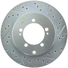 Laden Sie das Bild in den Galerie-Viewer, StopTech Select Sport Drilled &amp; Slotted Rotor - Front Right