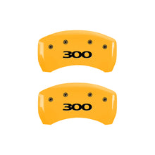 Charger l&#39;image dans la galerie, MGP 4 Caliper Covers Engraved Front &amp; Rear 300 Yellow finish black ch