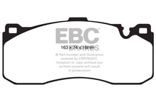 गैलरी व्यूवर में इमेज लोड करें, EBC 08-10 BMW 135 3.0 Twin Turbo Yellowstuff Front Brake Pads