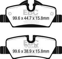 Laden Sie das Bild in den Galerie-Viewer, EBC 14+ Mini Hardtop 1.5 Turbo Cooper Yellowstuff Rear Brake Pads