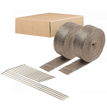 Charger l&#39;image dans la galerie, DEI Exhaust Wrap &amp; Combo Tie Kit 2in x 50ft 2PK - Titanium