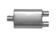 Charger l&#39;image dans la galerie, Gibson CFT Superflow Center/Dual Oval Muffler - 4x9x13in/2.25in Inlet/2.25in Outlet - Stainless
