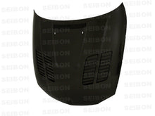Carica l&#39;immagine nel visualizzatore di Gallery, Seibon 08-11 BMW 1 Series (E81/E82) 2DR/HB GTR-Style Carbon Fiber Hood