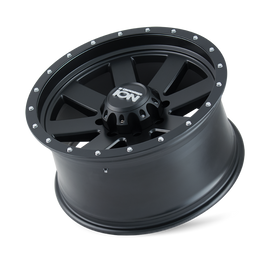 ION Type 134 17x8.5 / 6x139.7 BP / -6mm Offset / 106mm Hub Matte Black/Black Beadlock Wheel