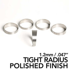 गैलरी व्यूवर में इमेज लोड करें, Ticon Industries 2.5in Pie Cut 1.26D Tight Radius 1.2mm/.047in (5 Pack) - POLISHED