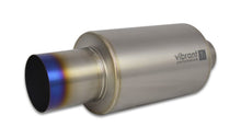 Charger l&#39;image dans la galerie, Vibrant Titanium Muffler w/Straight Cut Burnt Tip 3.5in Inlet / 3.5in Outlet