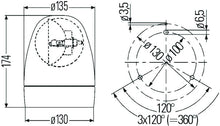 गैलरी व्यूवर में इमेज लोड करें, Hella Rotating Beacon H12V Yellow Mg12 2Rl