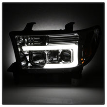 Carica l&#39;immagine nel visualizzatore di Gallery, Spyder 07-13 Toyota Tundra V2 Light Bar DRL Projector Headlights - Chrome (PRO-YD-TTU07V2-LB-C)