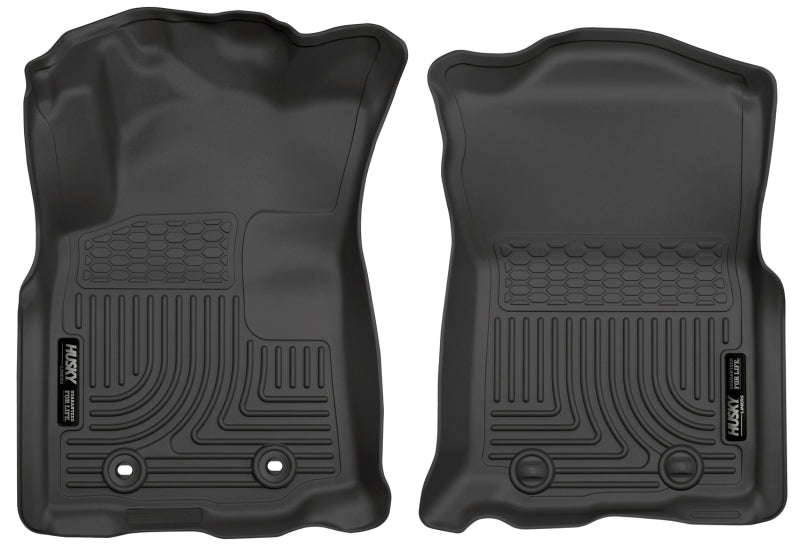 Husky Liners 2016 Toyota Tacoma w/ Manual Trans WeatherBeater Front Black Floor Liners - 2to4wheels